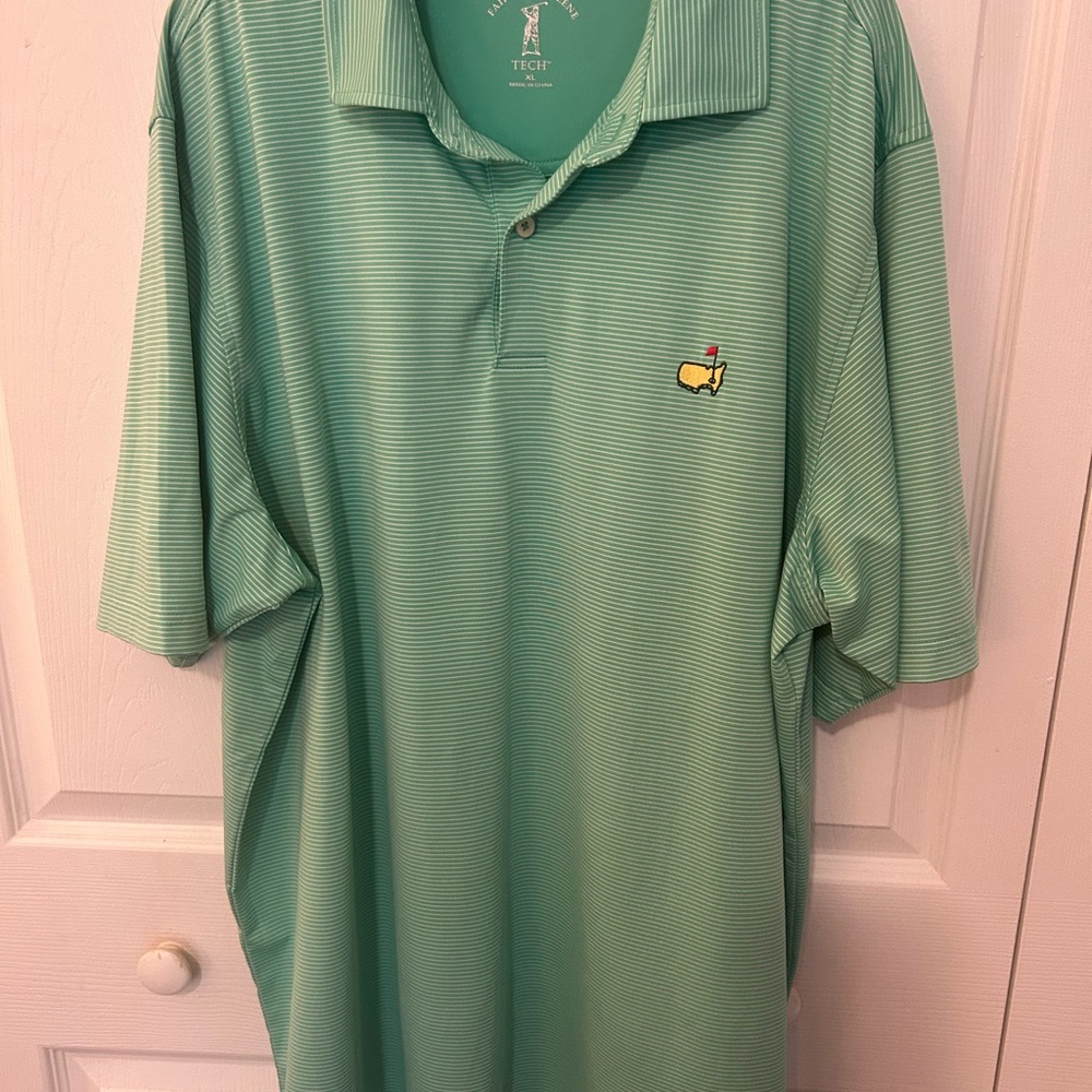 Fairway & Greene Mint Striped Polo Shirt